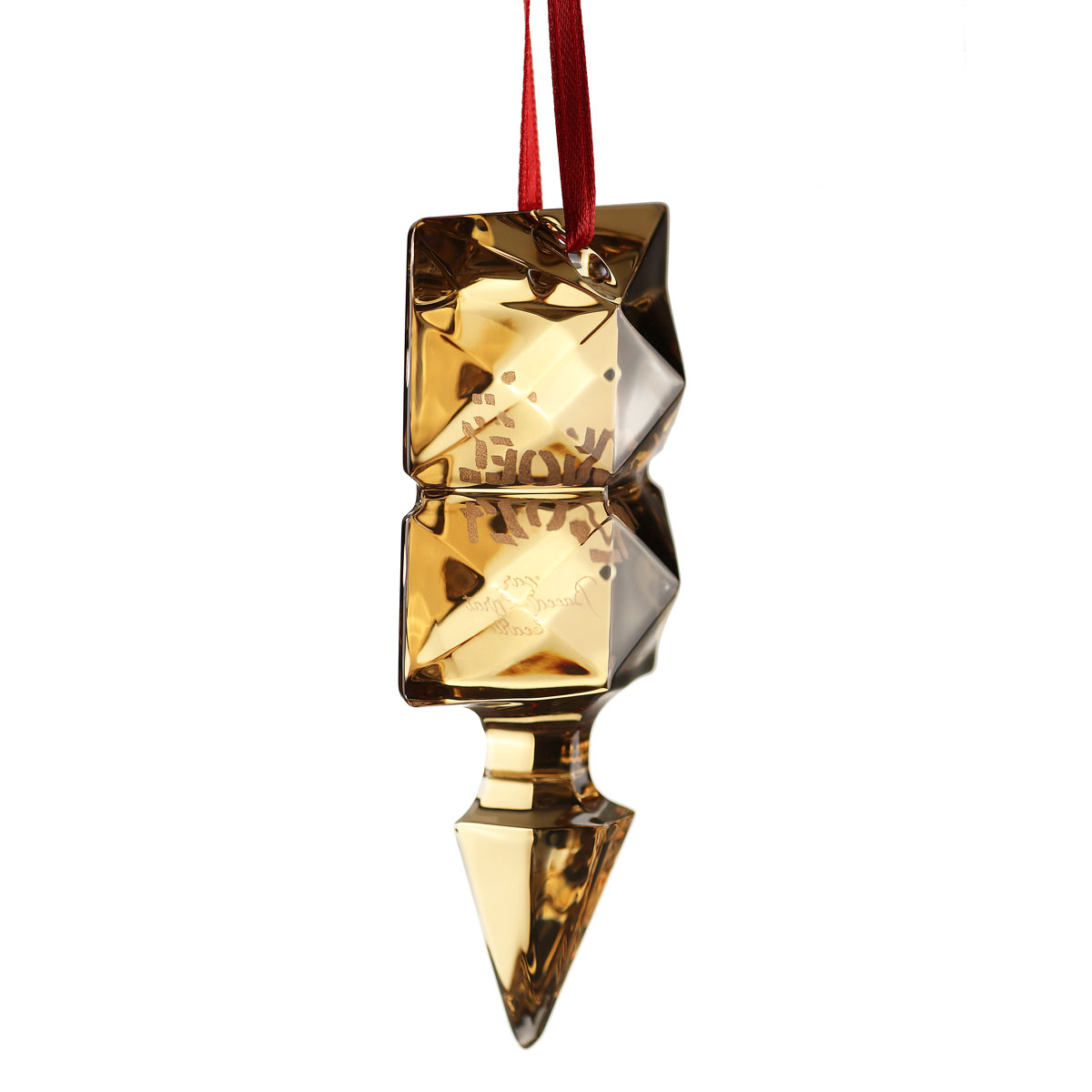 Baccarat Crystal 2024 Louxor Annual Dated Ornament, 20K Gold